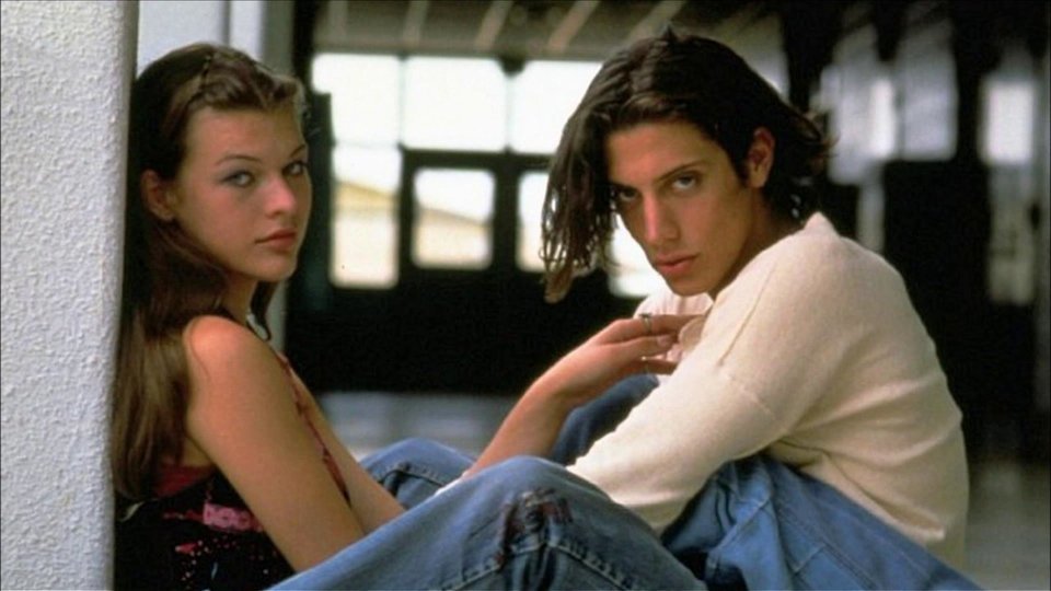 Milla Jovovich and Shawn Andrews