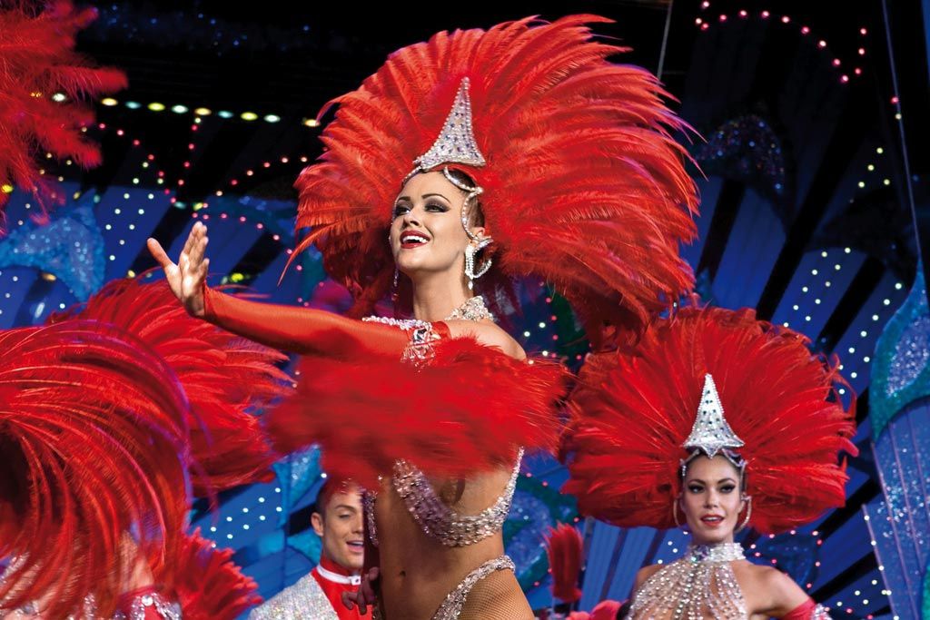 The dress code of Moulin Rouge Dancers