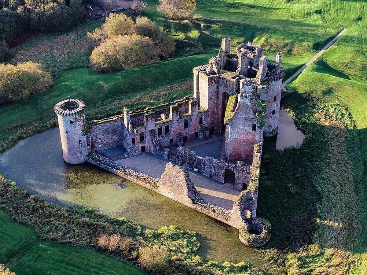 Caerlaverock Castle, southern coast of Scotland