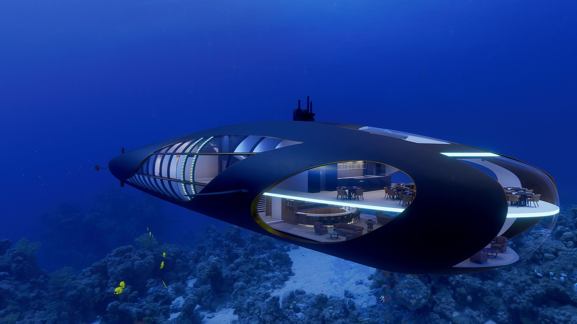 Lover’s Deep – Luxury Submarine Hotel – $150,000