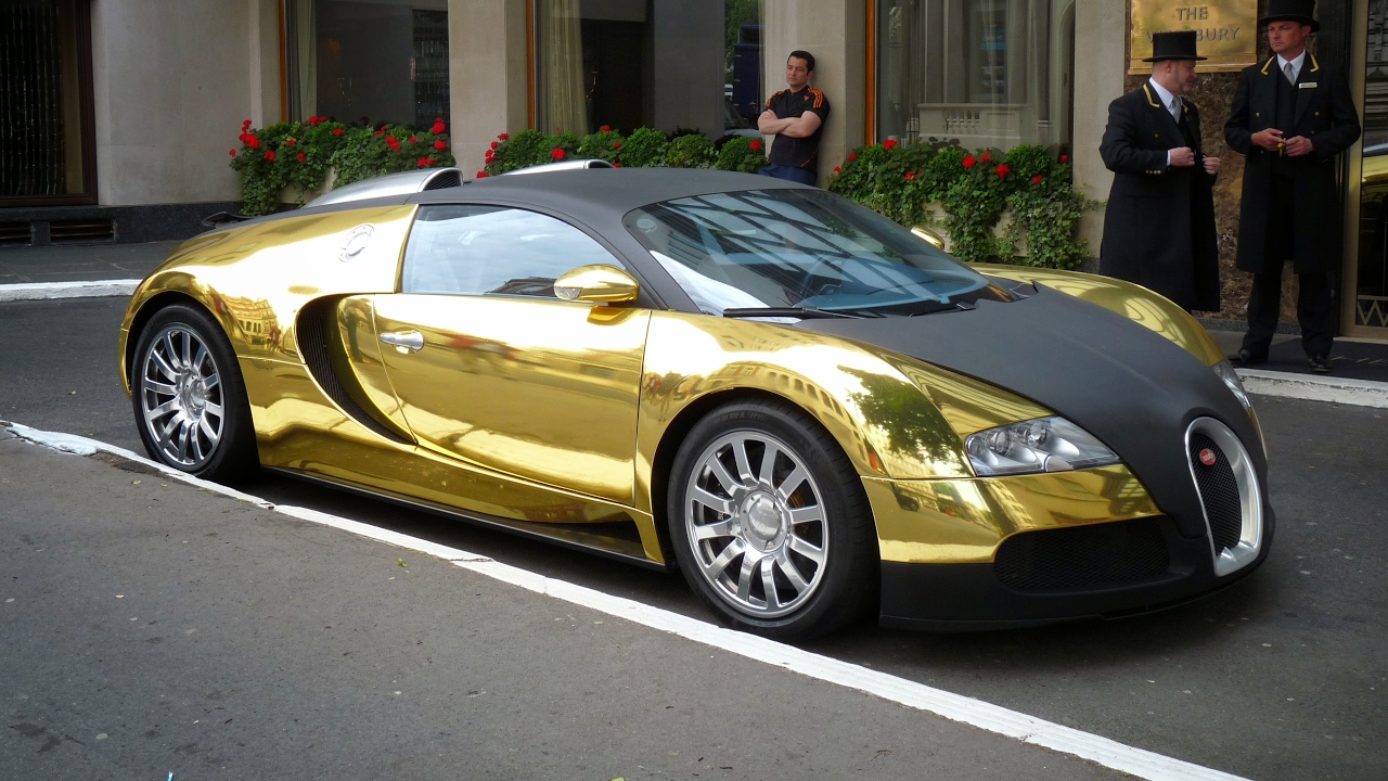 Gold-plated Bugatti Veyron