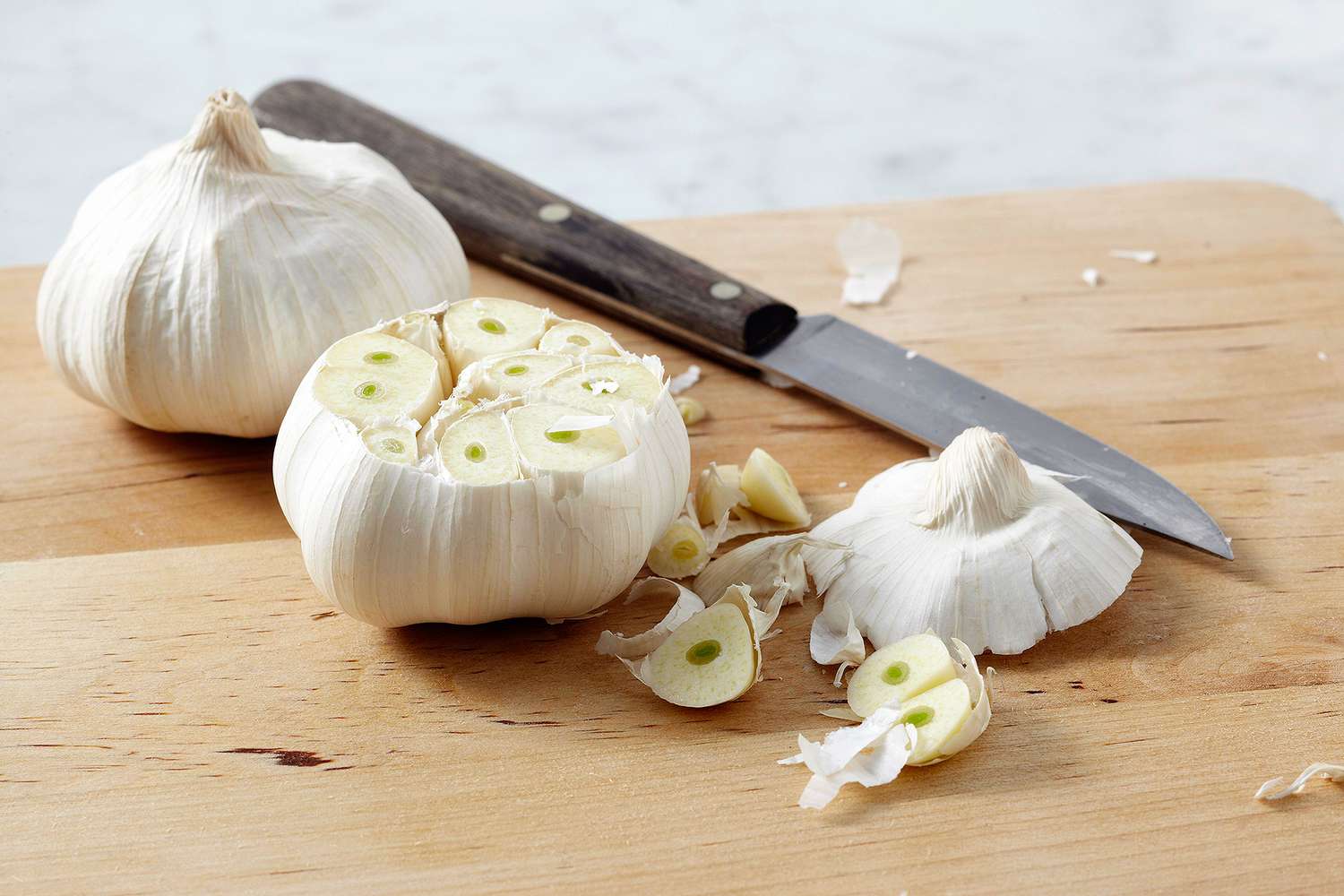 Garlic can be used as a natural pesticide and fungicide